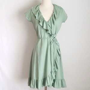 Matilda Jane green ruffle dress